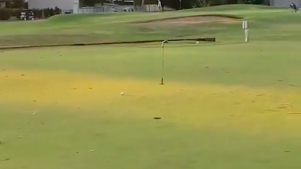 Are you allowed to use a golf club to replace the FLAGSTICK